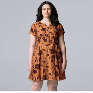 Simply Vera VeraWang Side-Tie Mini Dress